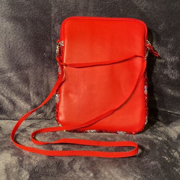 Disney Parks Original Minnie Mouse Polka Dot Sequin Tablet/iPad Bag Case Purse - Picture 3 of 7